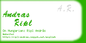 andras ripl business card